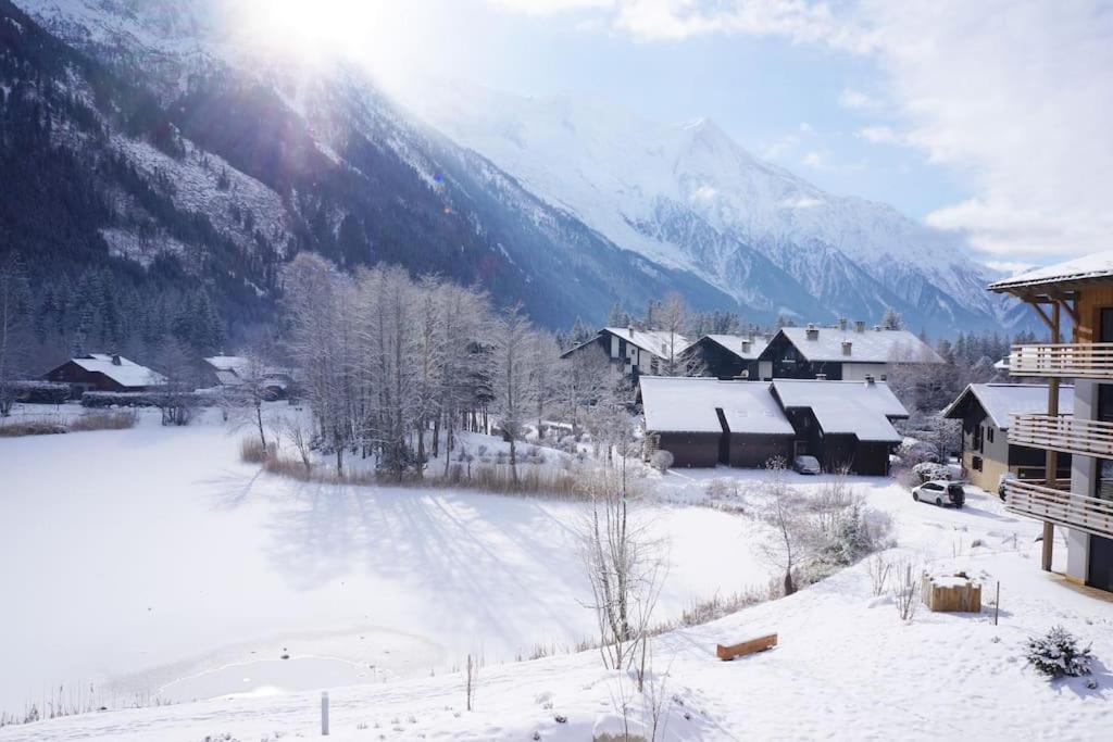 Modern 2Br 5* Pool Gym Spa Garage Mont-Blanc View Chamonix Luaran gambar